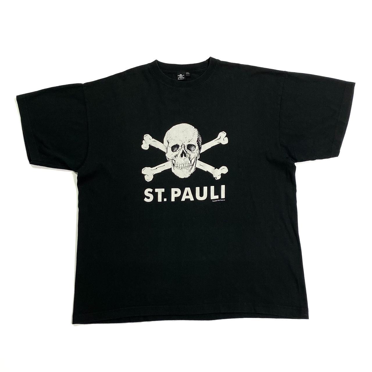 ST. PAULI Skull Crossbones Football Spellout... - Depop