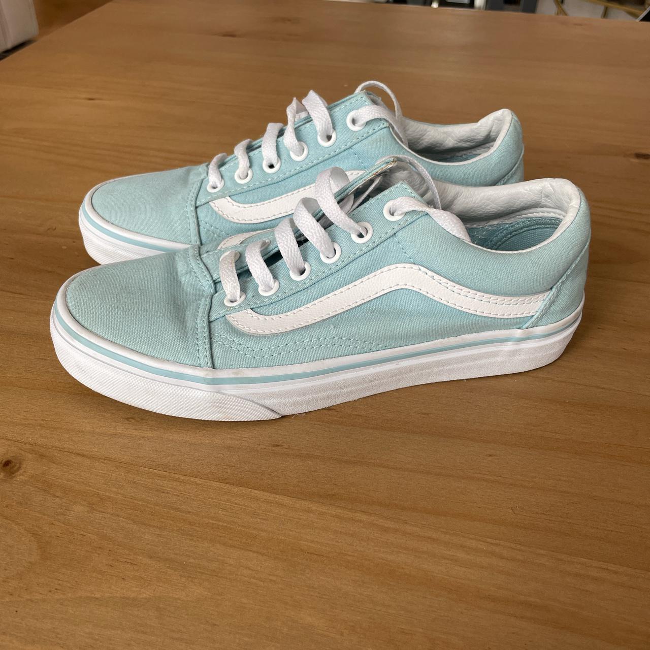 light blue vans size 4