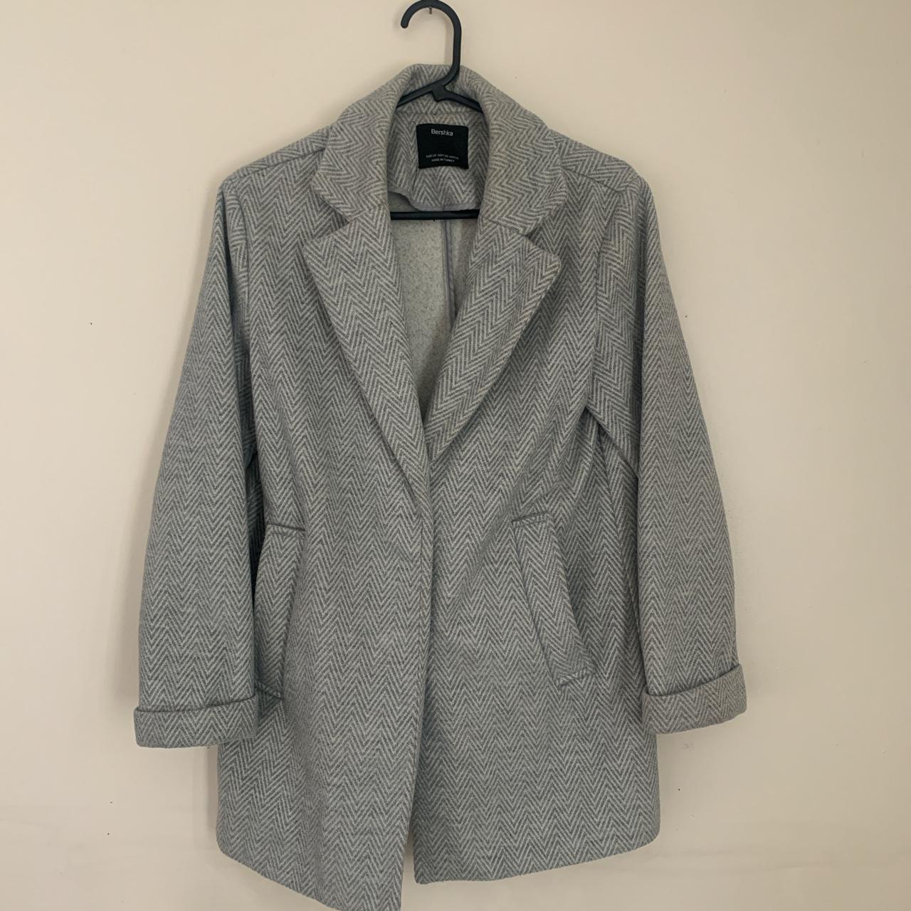 Bershka Women's Grey Jacket | Depop