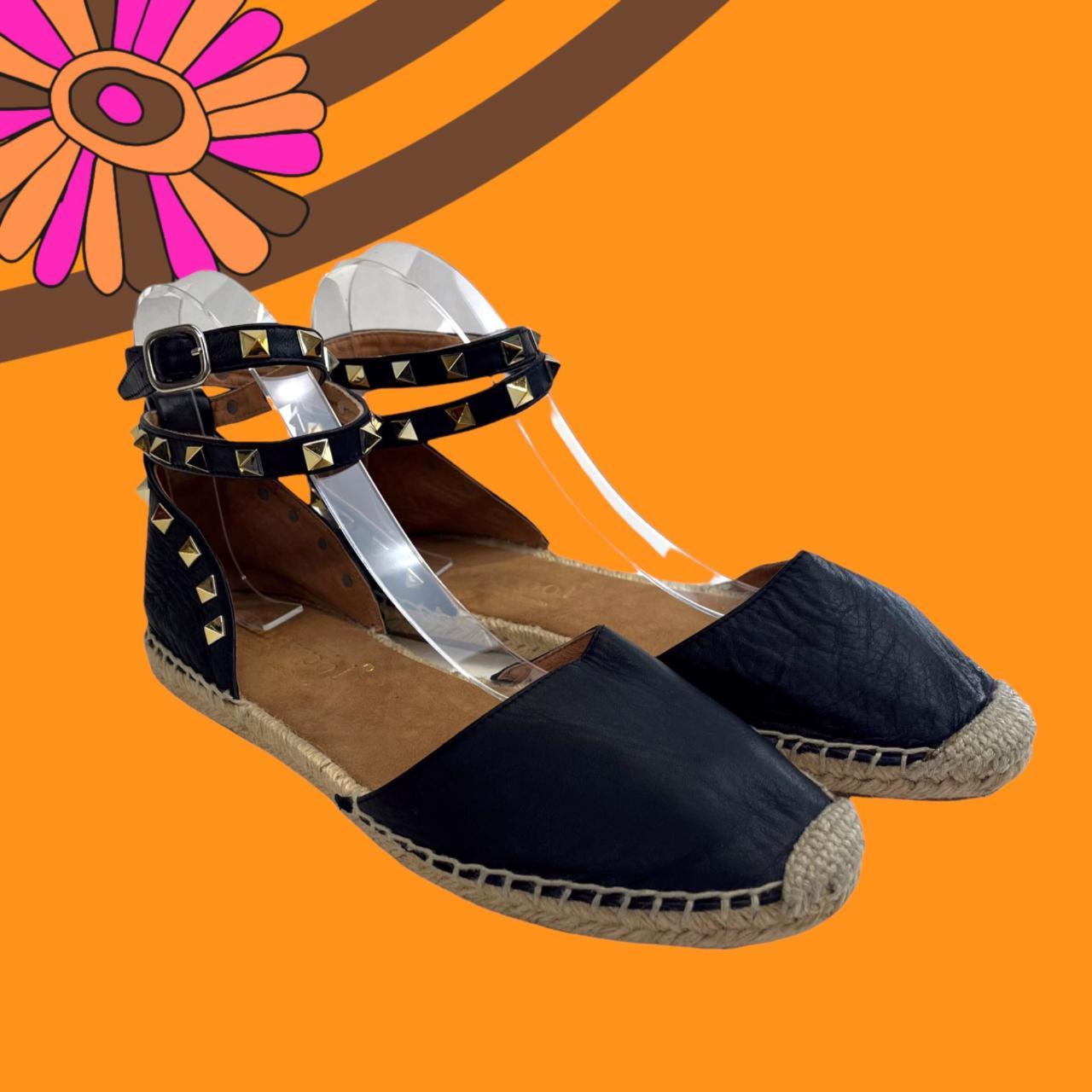 Product Image 1 - Ankle Wrap Studded Leather Espadrille