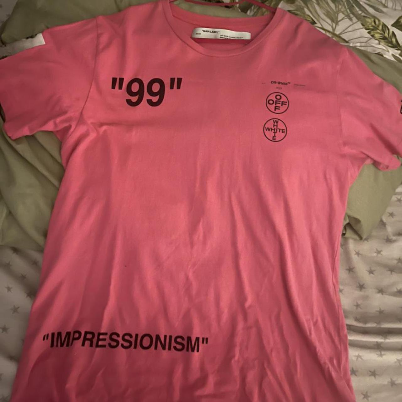 Off white store impressionism tee pink