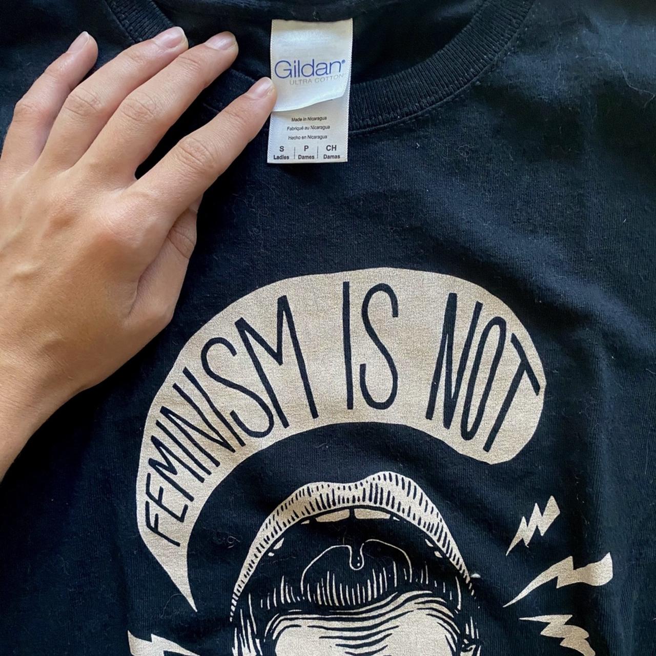 Feminism Is Not A Dirty Word Tee Hardly Worn Print Depop