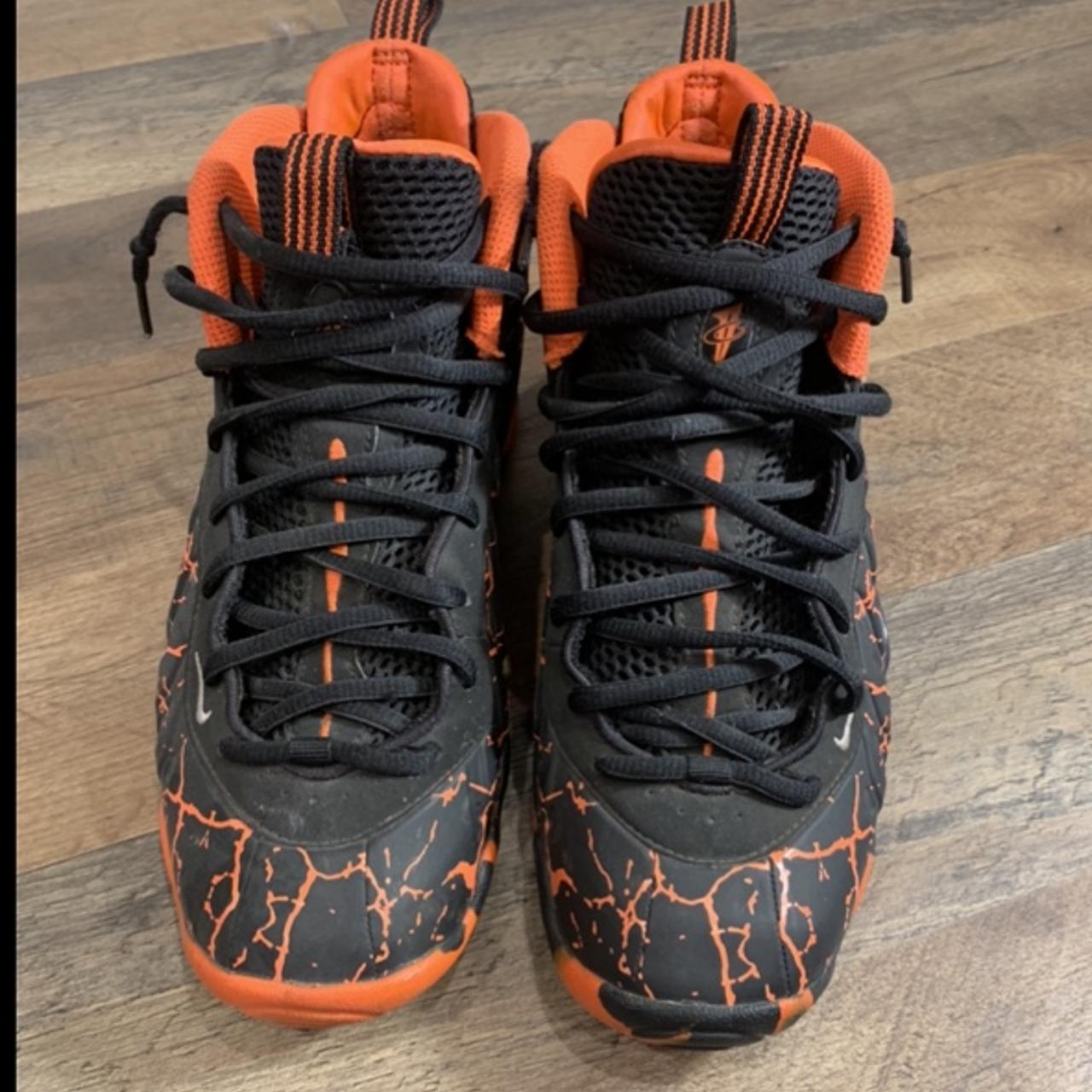 Nike Foamposite splinted Orange Lava Size