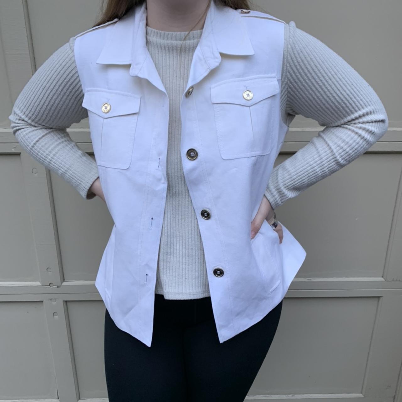 Product Image 1 - Calvin Klein White Jean vest