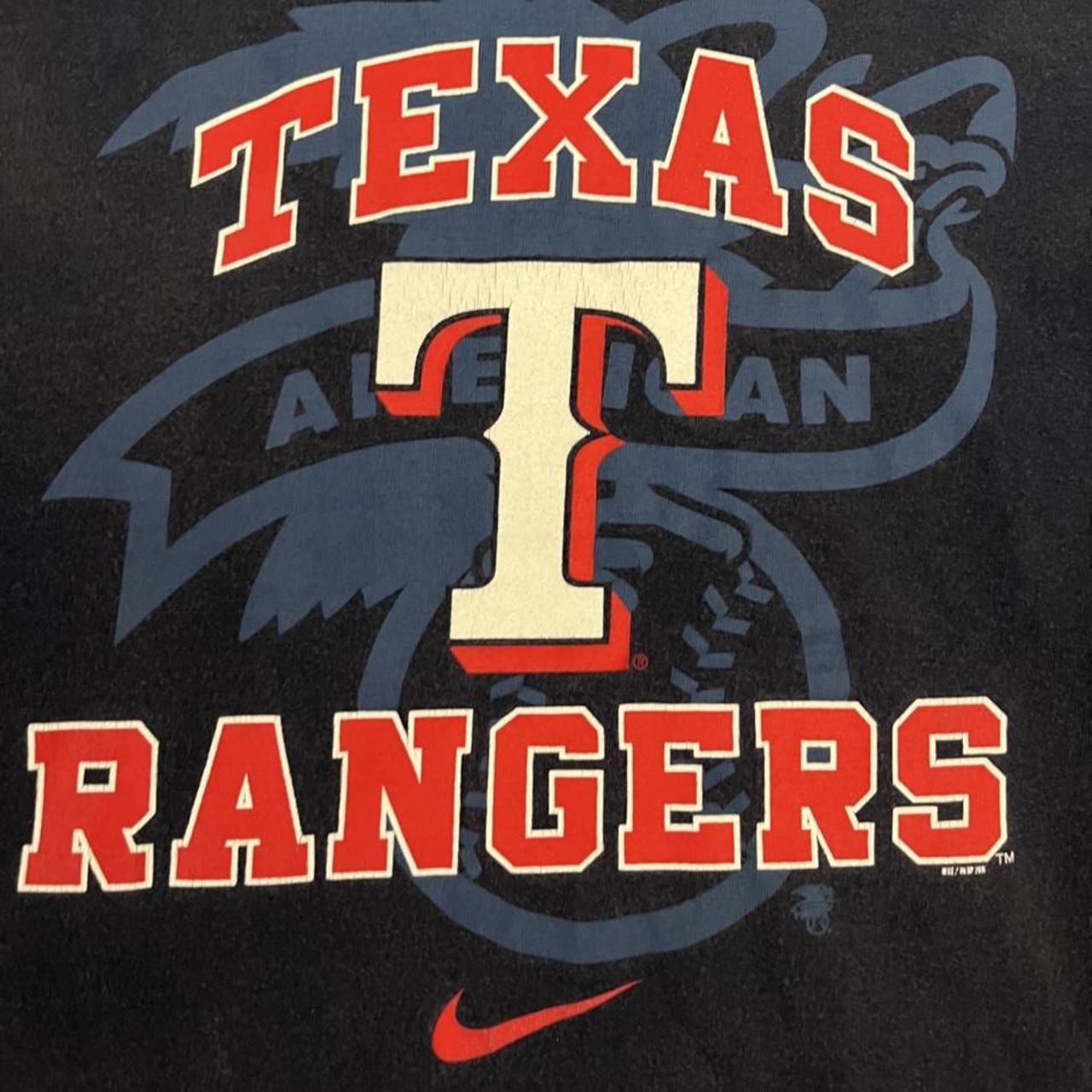 Nike Texas Rangers Baseball Vintage MLB Sports T-Shirt – Agent Thrift