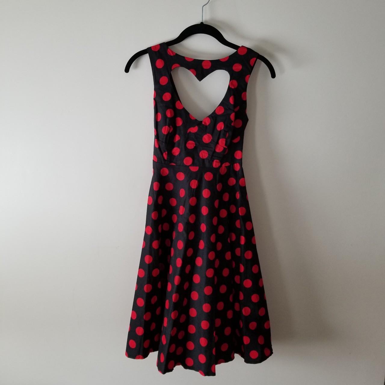 Hell bunny red shop polka dot dress