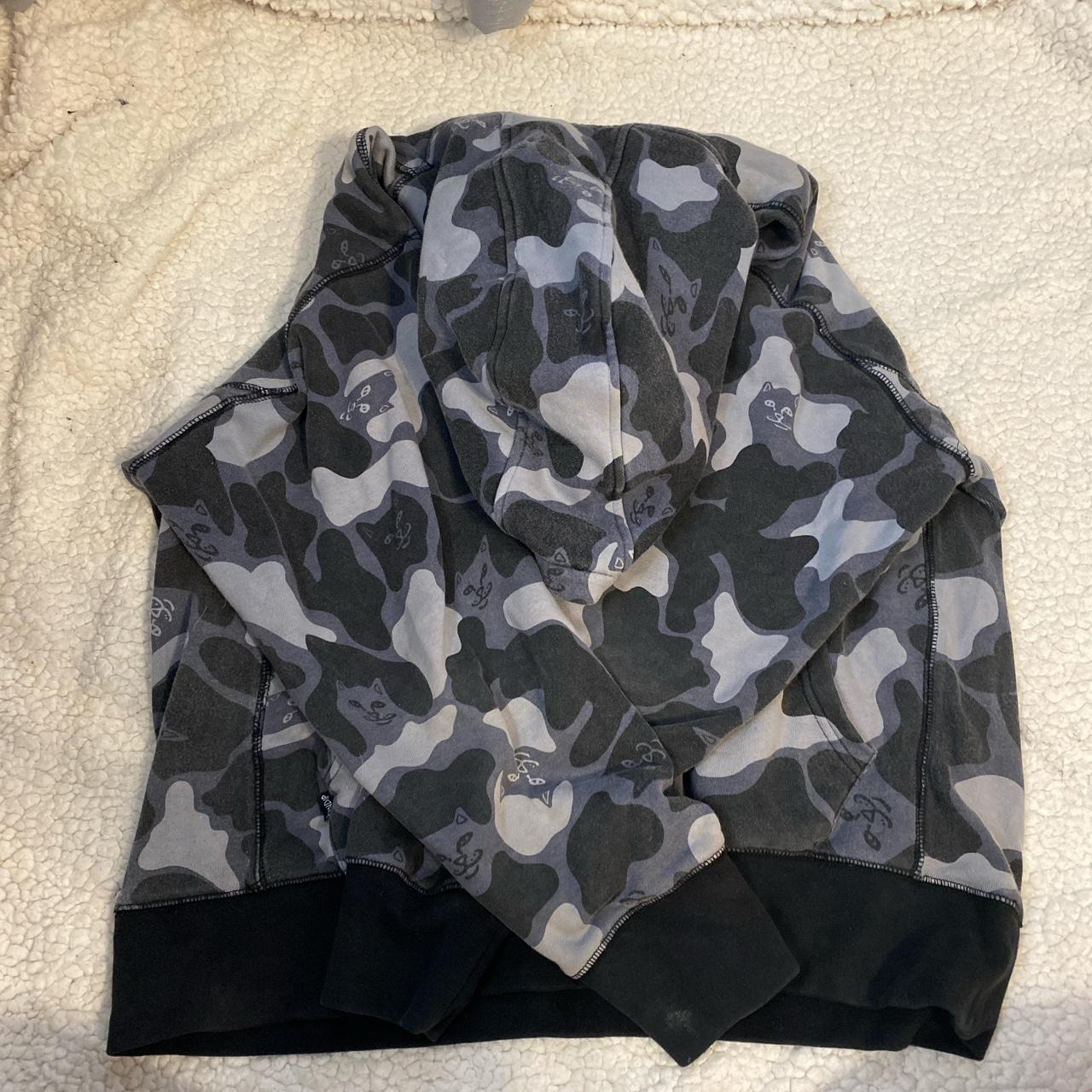 Large Preowned ripndip camo hoodie. Lightly used but... - Depop