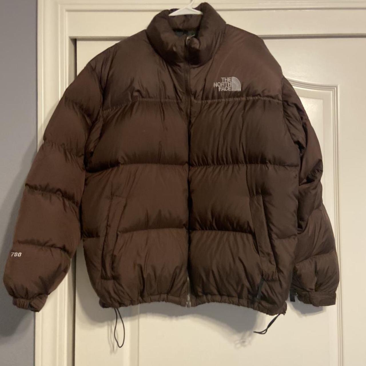 700 brown puffer jacket north face