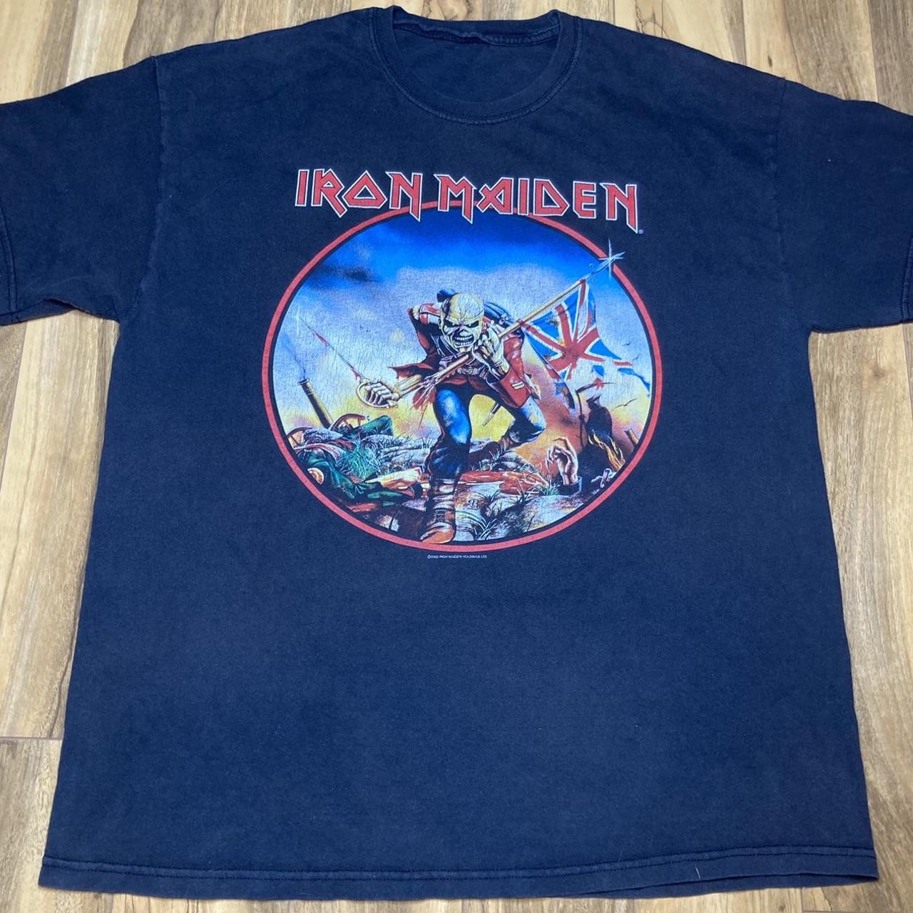 2002 Iron Maiden The Trooper T-Shirt Pit to Pit:... - Depop