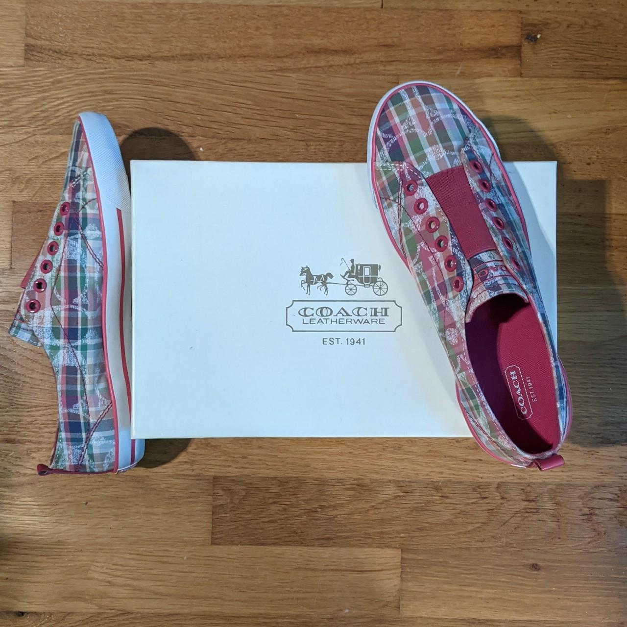 coach plaid sneakers