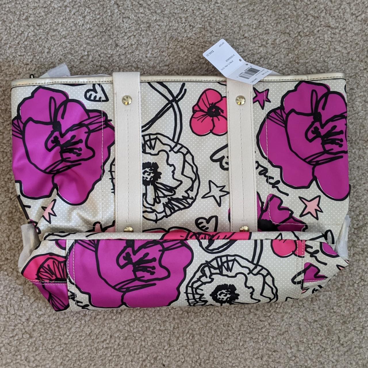 Coach poppy flower discount tote