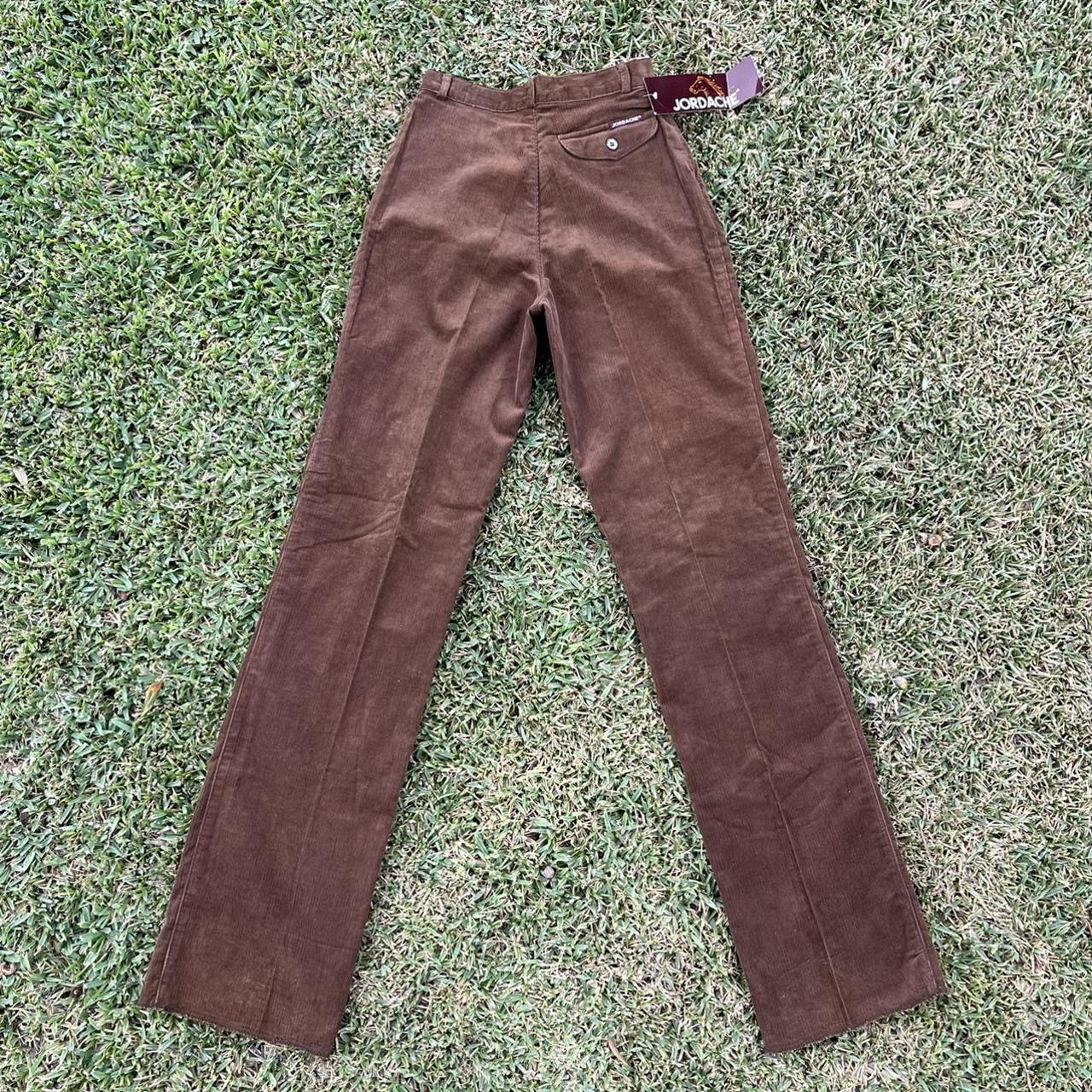 Vintage Size 26 Brown Corduroy Pants / Size 25 Brown Corduroy