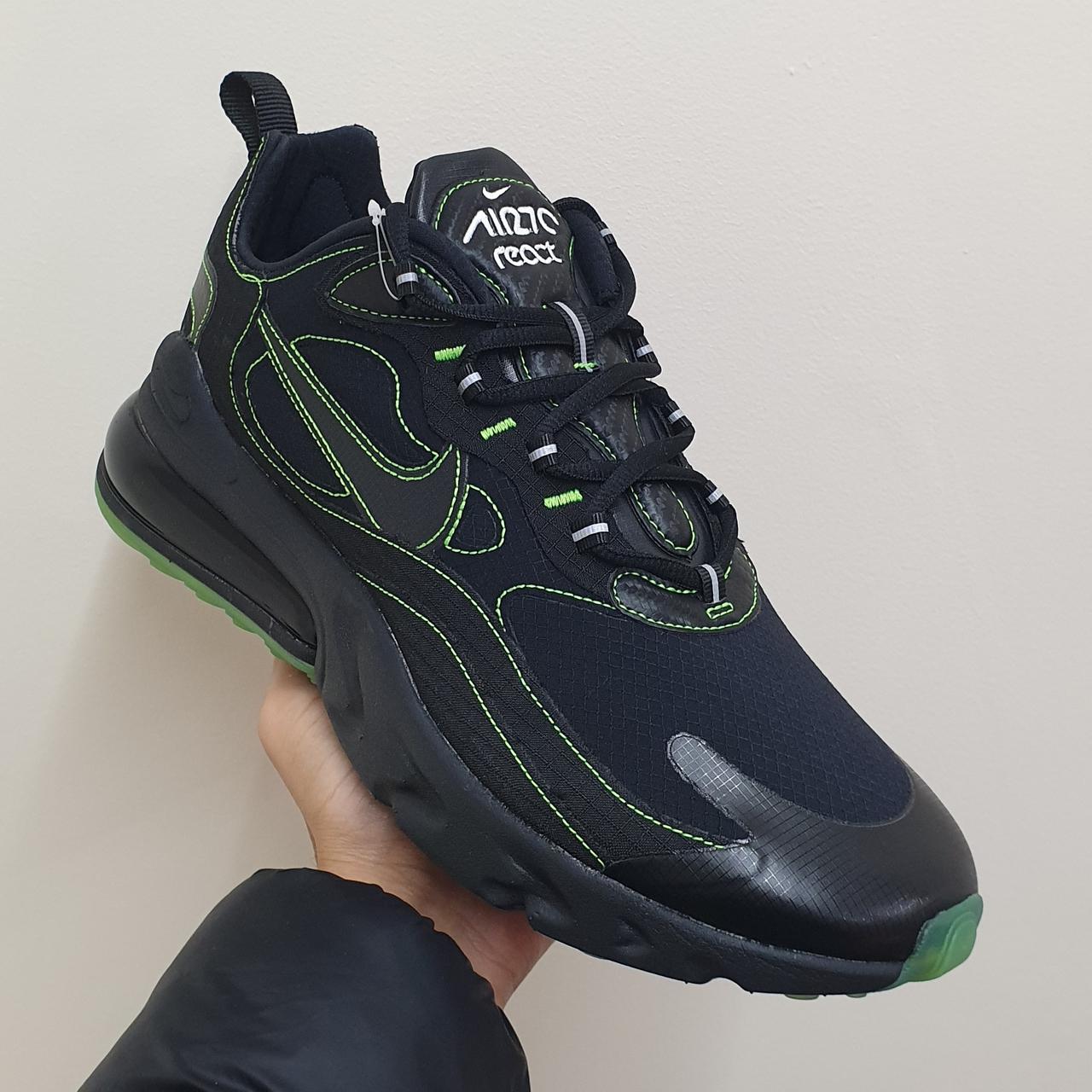 Nike air max 270 react sp black/black-electric top green