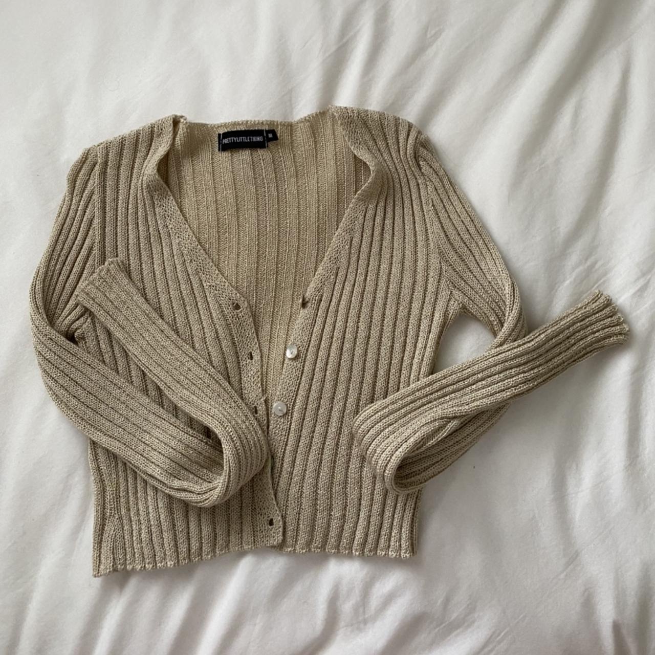 Pretty Little Thing button front cardigan in colour... - Depop