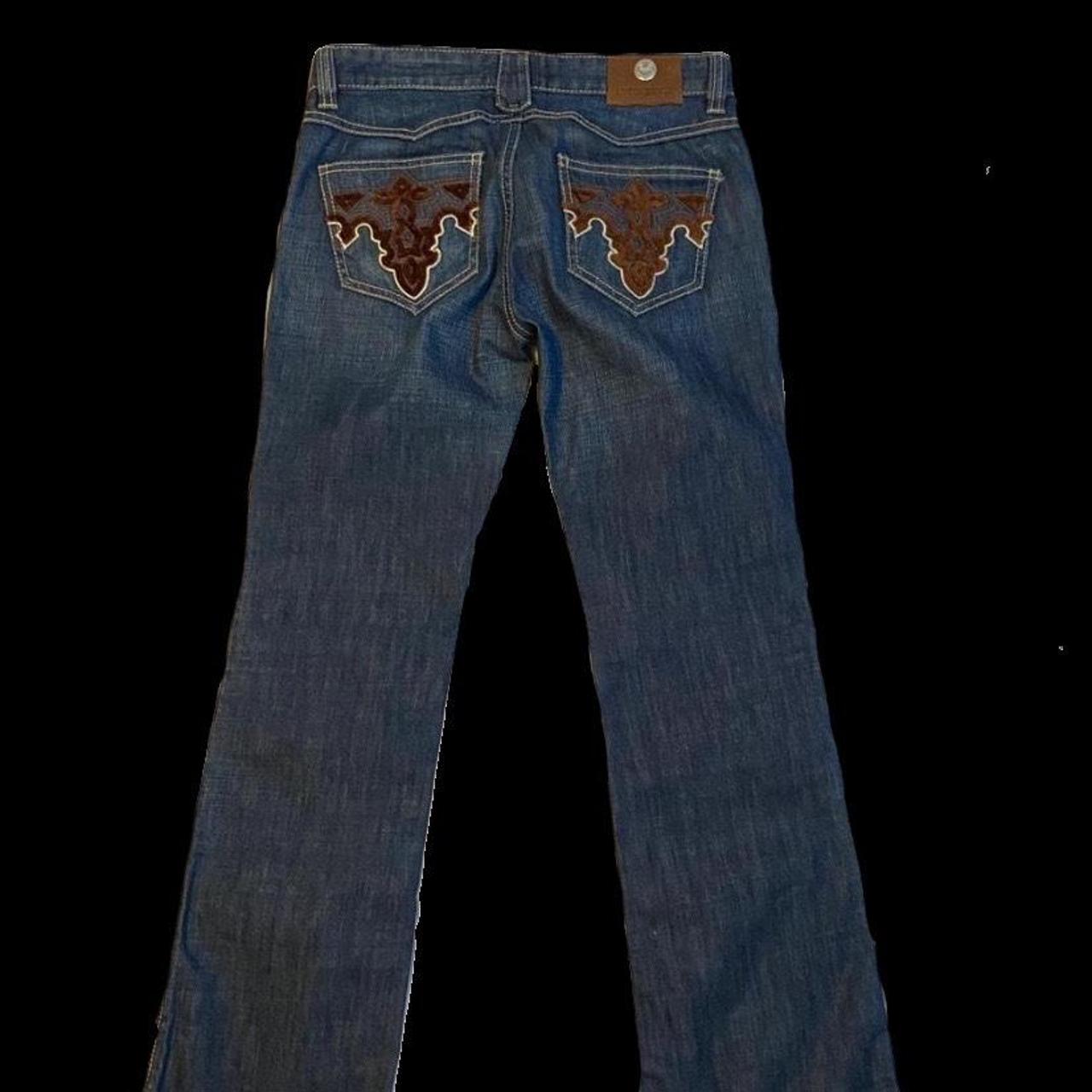 Women's Blue and Brown Jeans Depop