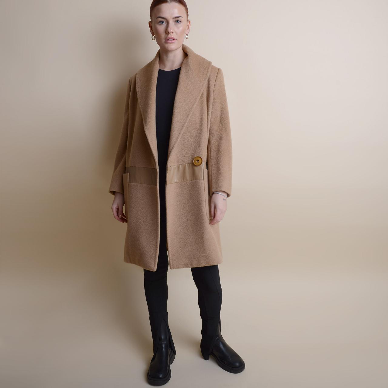 camel coat size 14