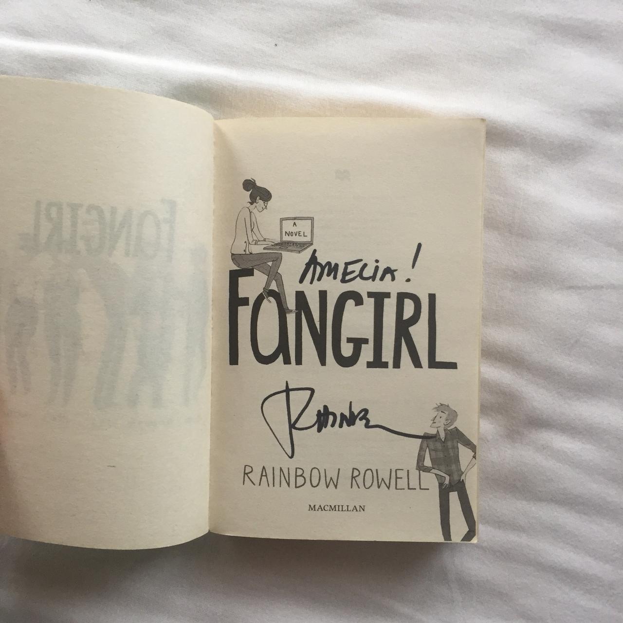 Fangirl by rainbow Rowell signed by the author