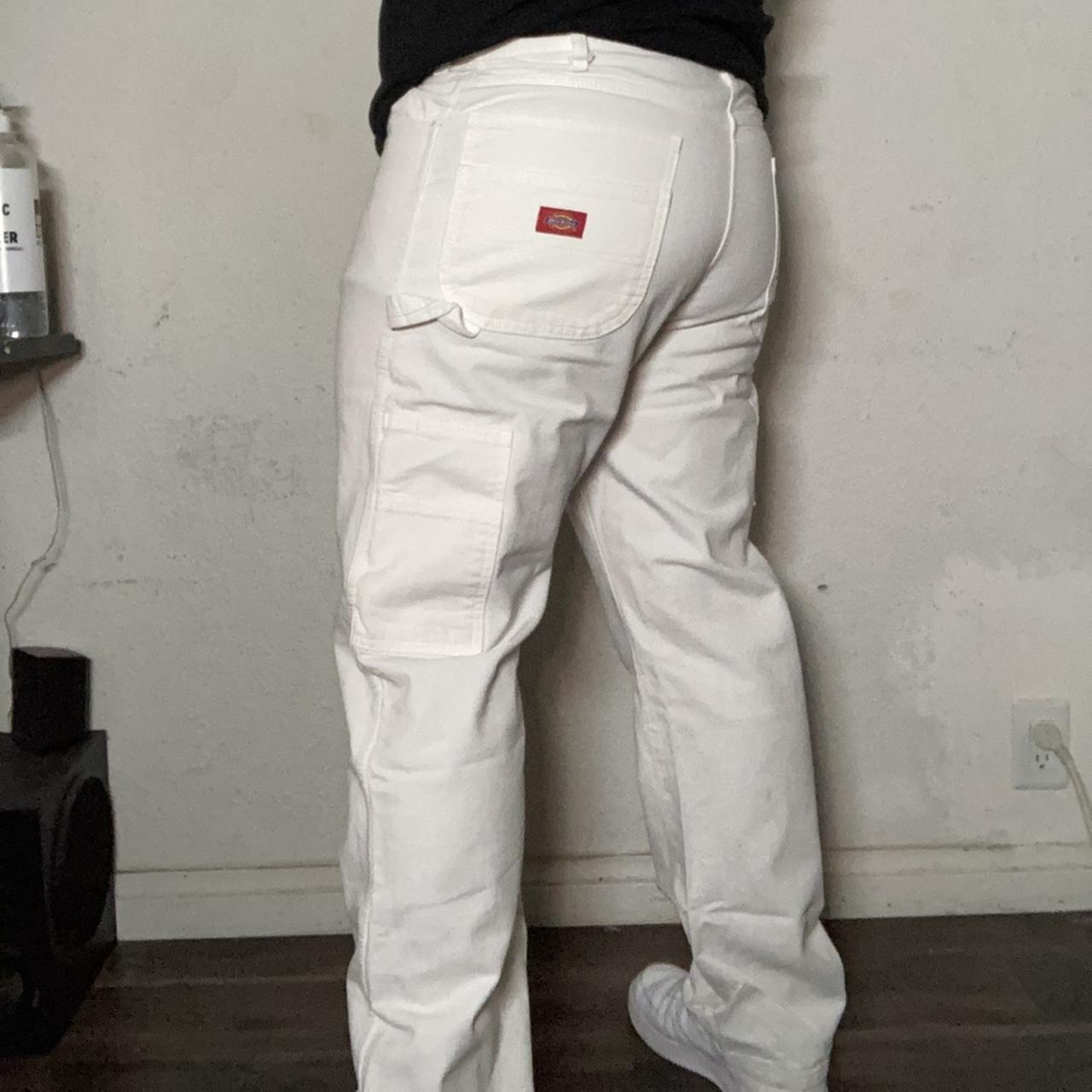 White cargo pants sales dickies