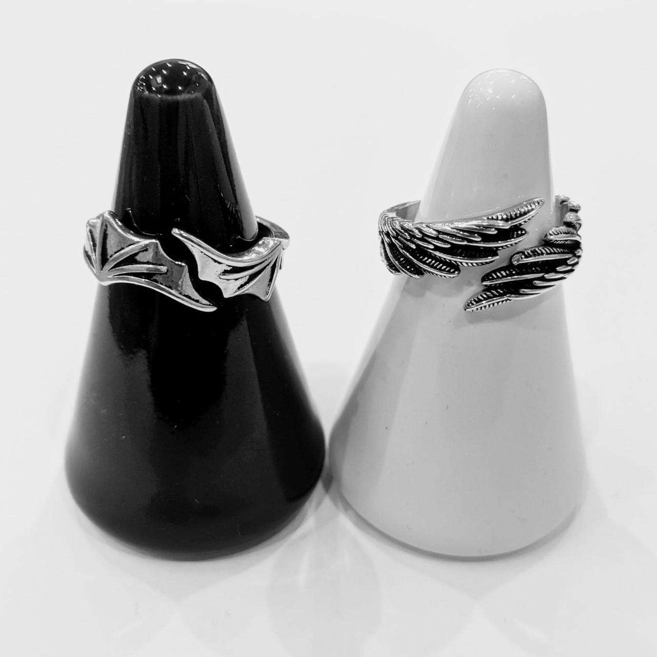 💍Adjustable Angel Wings and Devil Wings Rings Depop