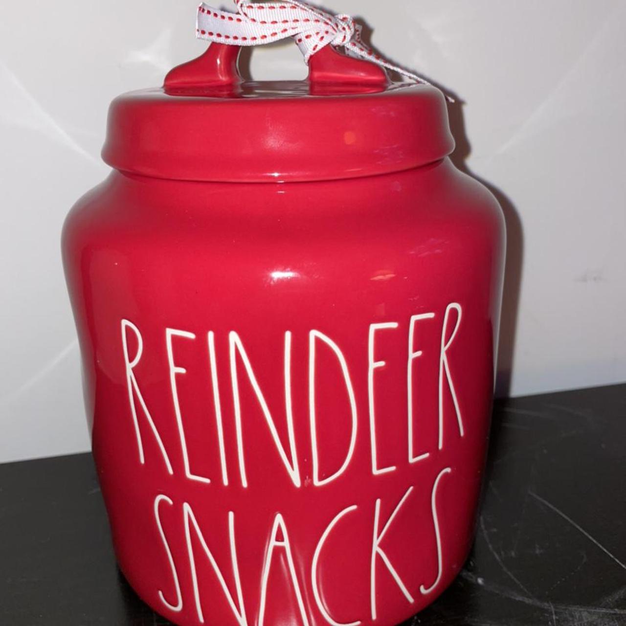 Rae cheapest Dunn Reindeer Snacks Canister