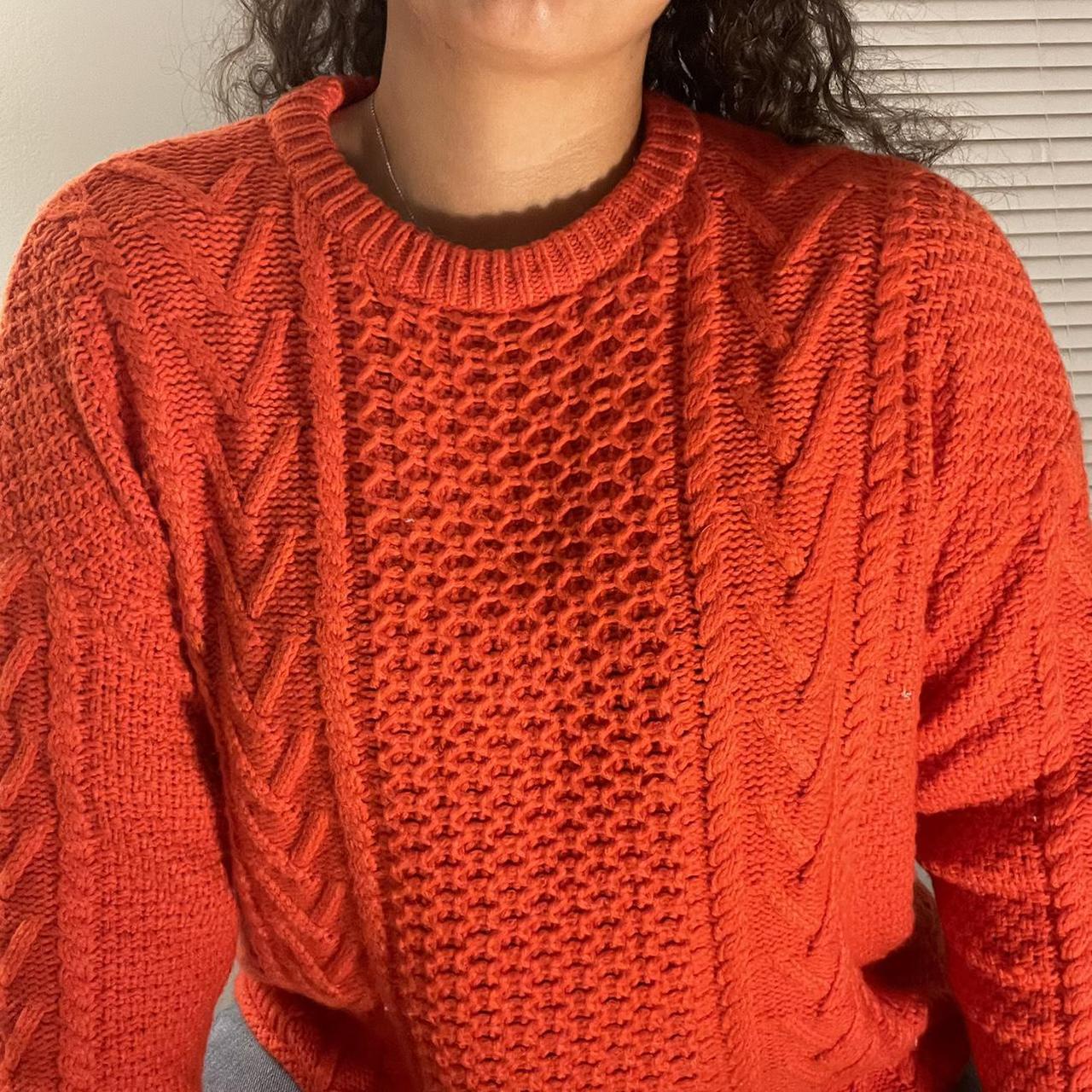 madewell tangerine sweater