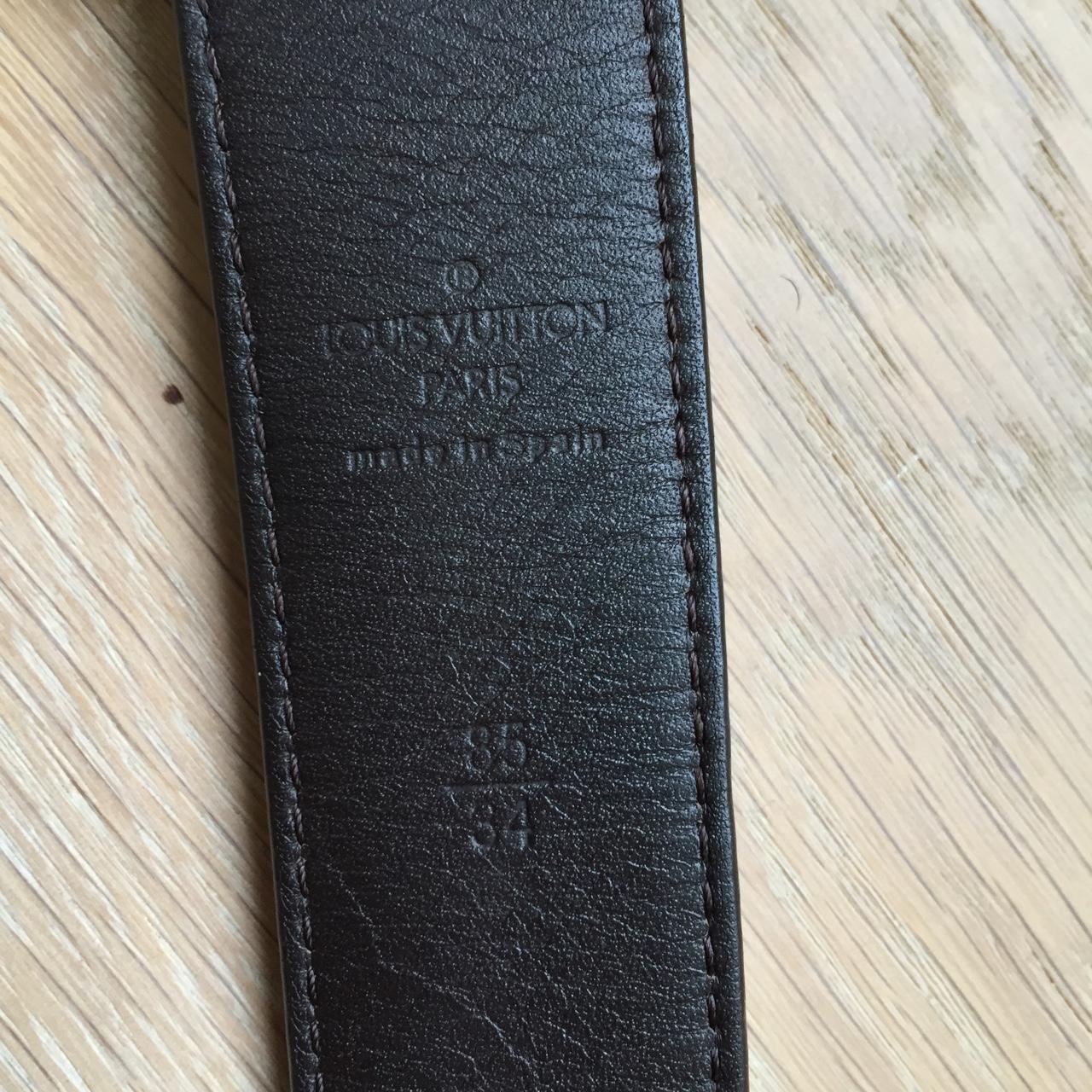 Cintura Louis Vuitton. Fibbia dorata un po' - Depop