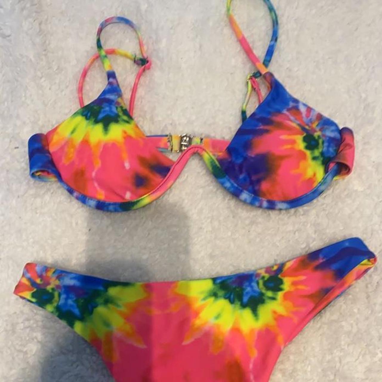 Shein Tie Dye Bikini Never Depop 4657