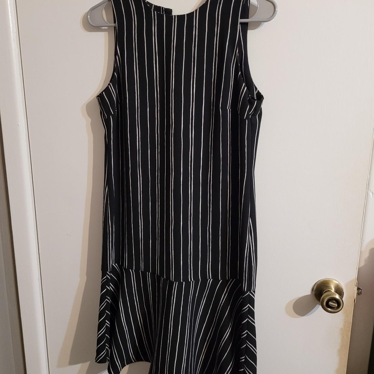 Target Women's White and Black Dress Depop