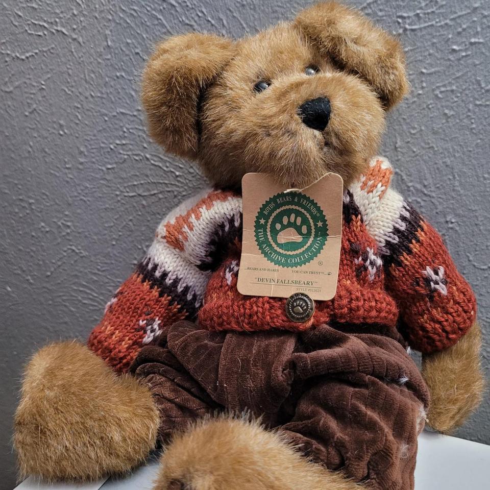 Boyds, Toys, Boyds Bears Friends Edmund T Bear Sweater Pants Hat Plush  Stuffed Animal