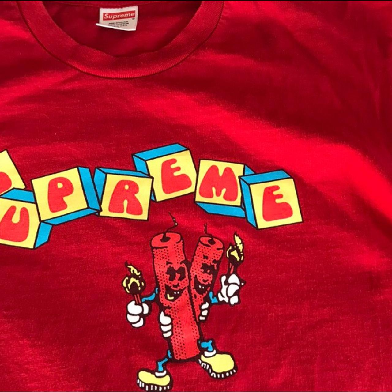 Supreme dynamite store tee red