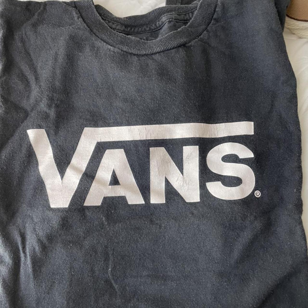 Black vans shirt it’s almost brand new it is still... - Depop