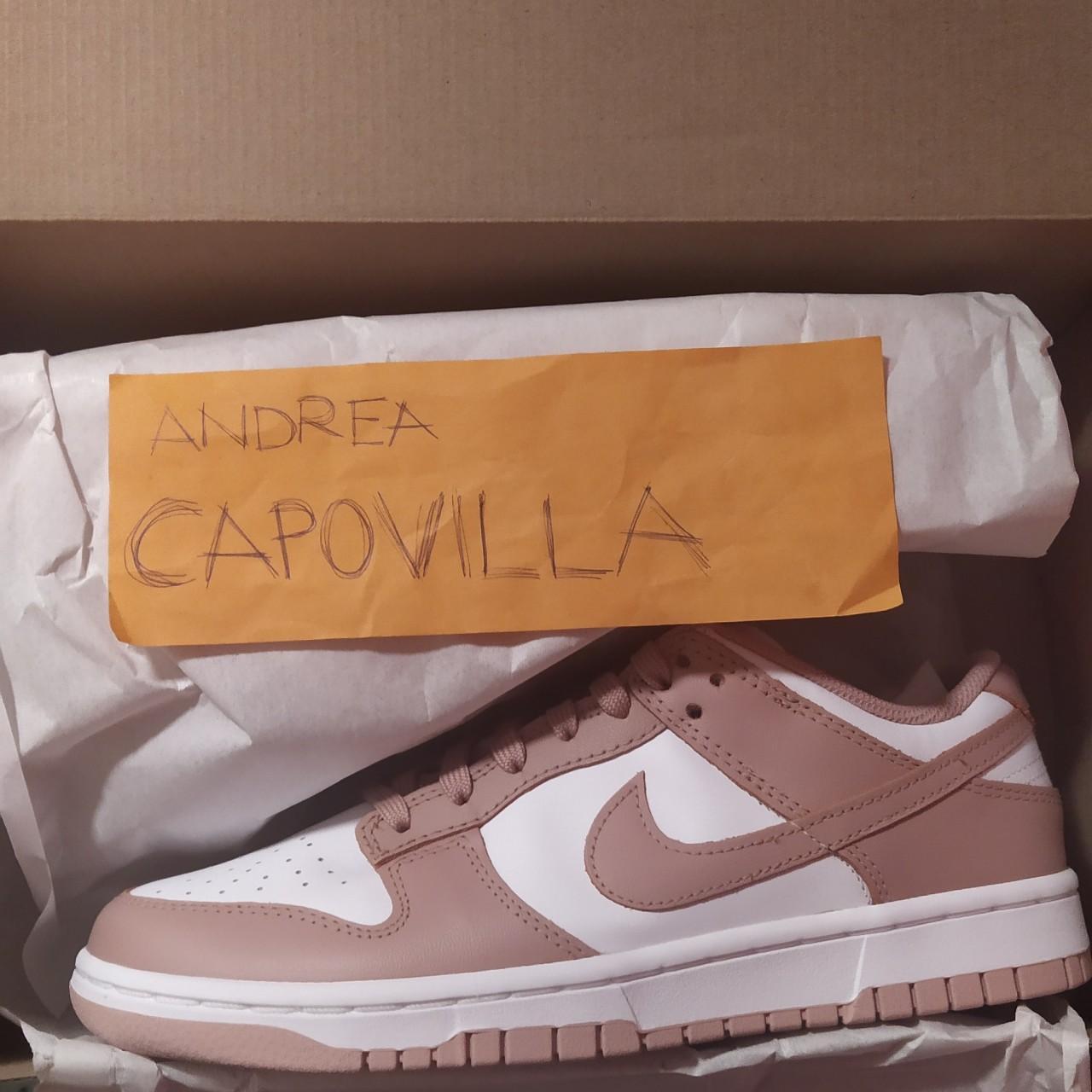 dunk low off white rose