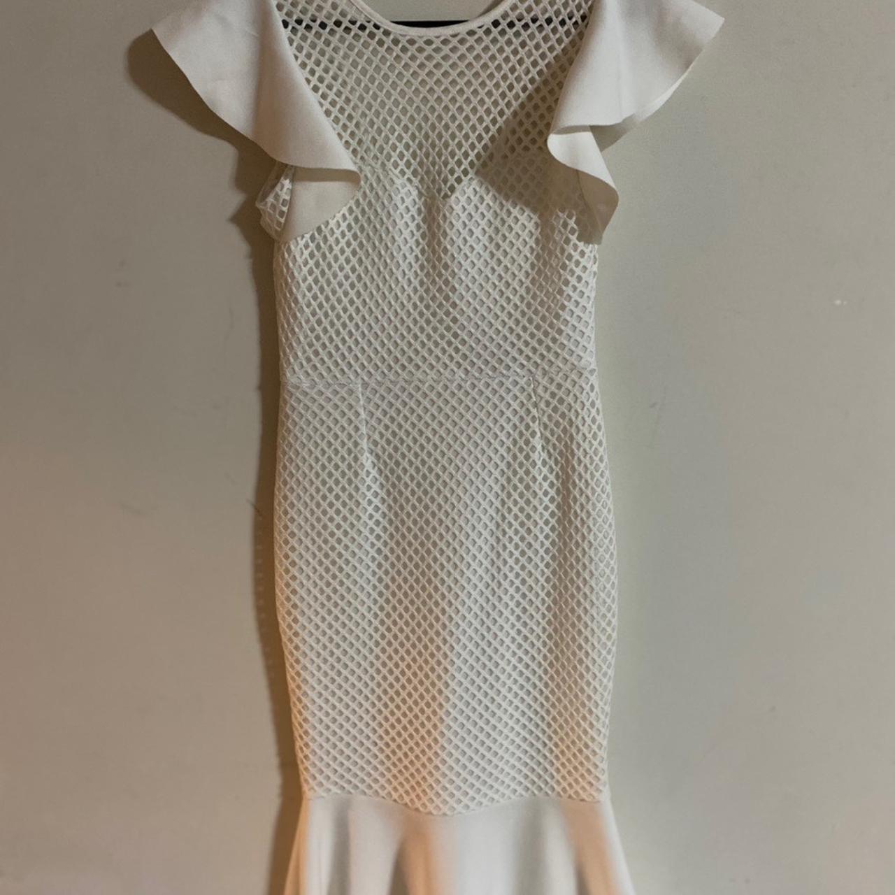 Asos White Open Back Midi Dress. Has A Little - Depop