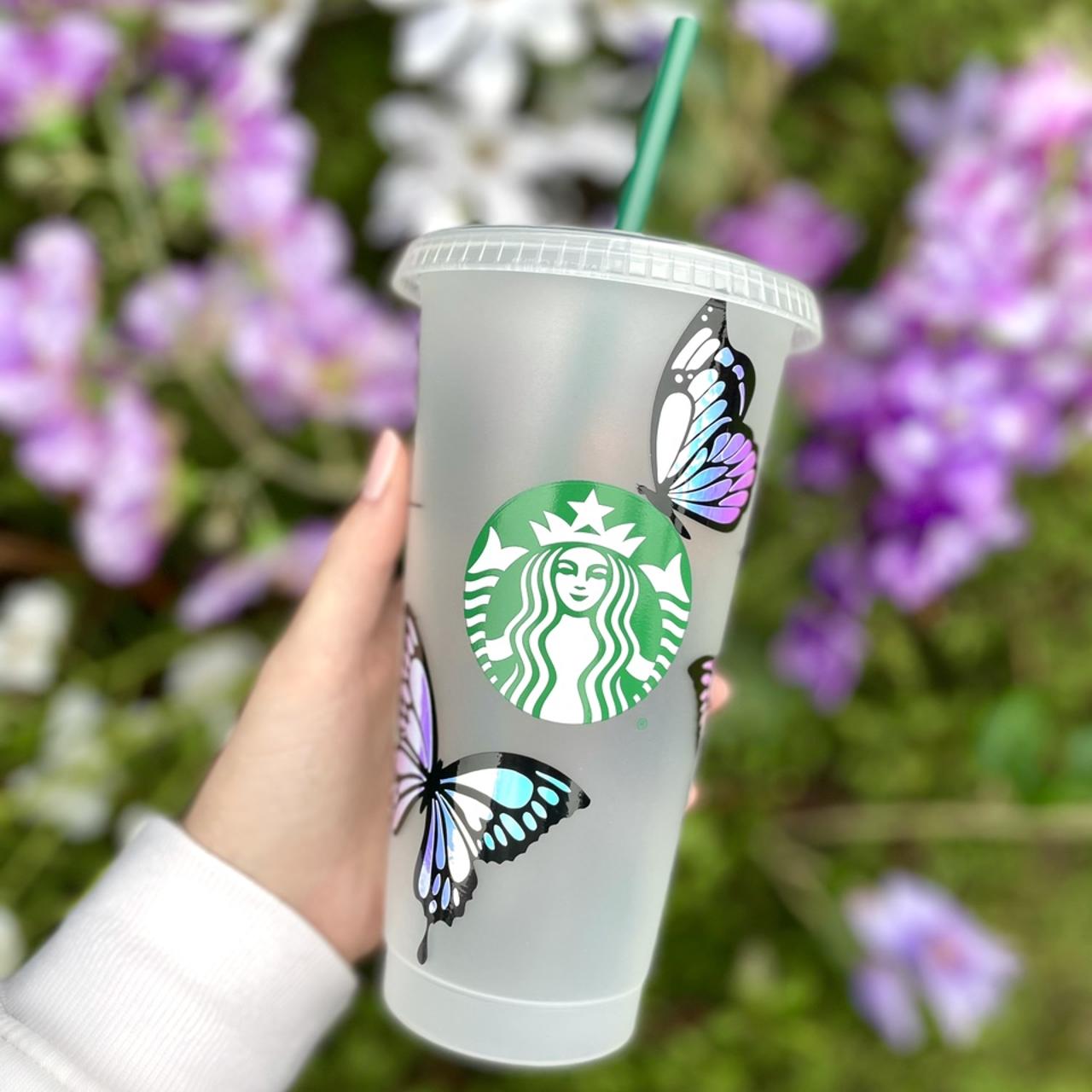 ⭐️Starbucks online RARE HTF Overseas Butterfly Tumbler⭐️