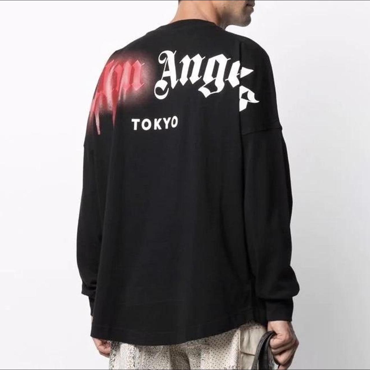 Palm Angels Tokyo Sprayed Logo Tee Black & Red