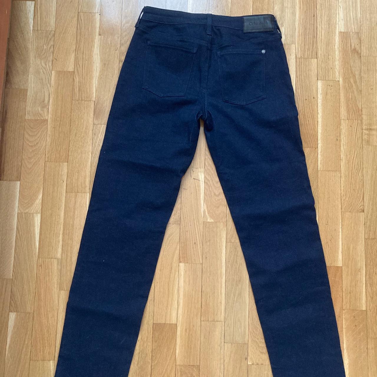 Jeans Calvin Klein nuovi, blu scuro , taglia s. - Depop