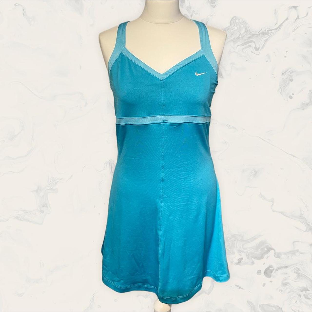 BNWT Nike blue tennis dress with built in bra, never... Depop