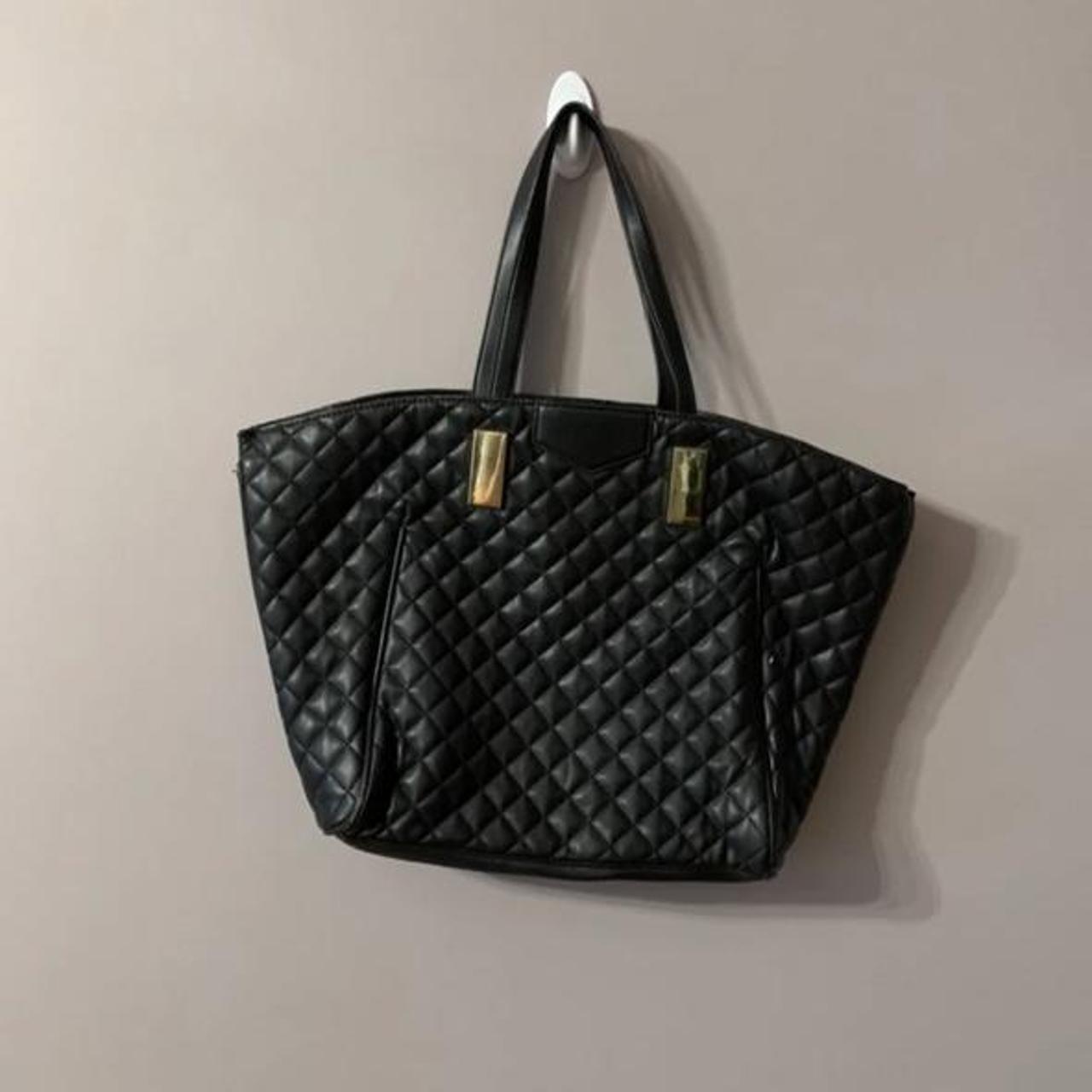 steve madden big black purse