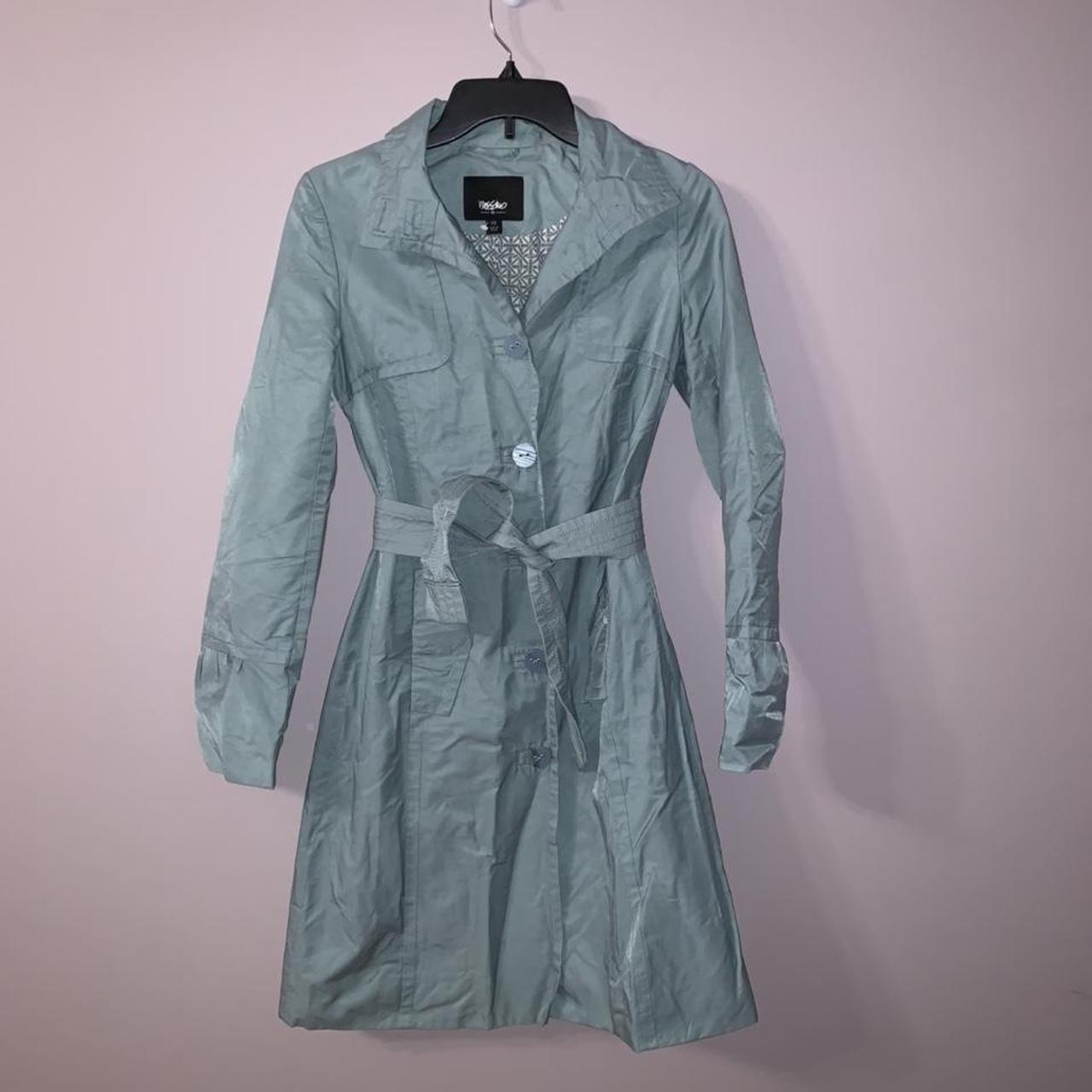 Product Image 1 - Green button up trench coat