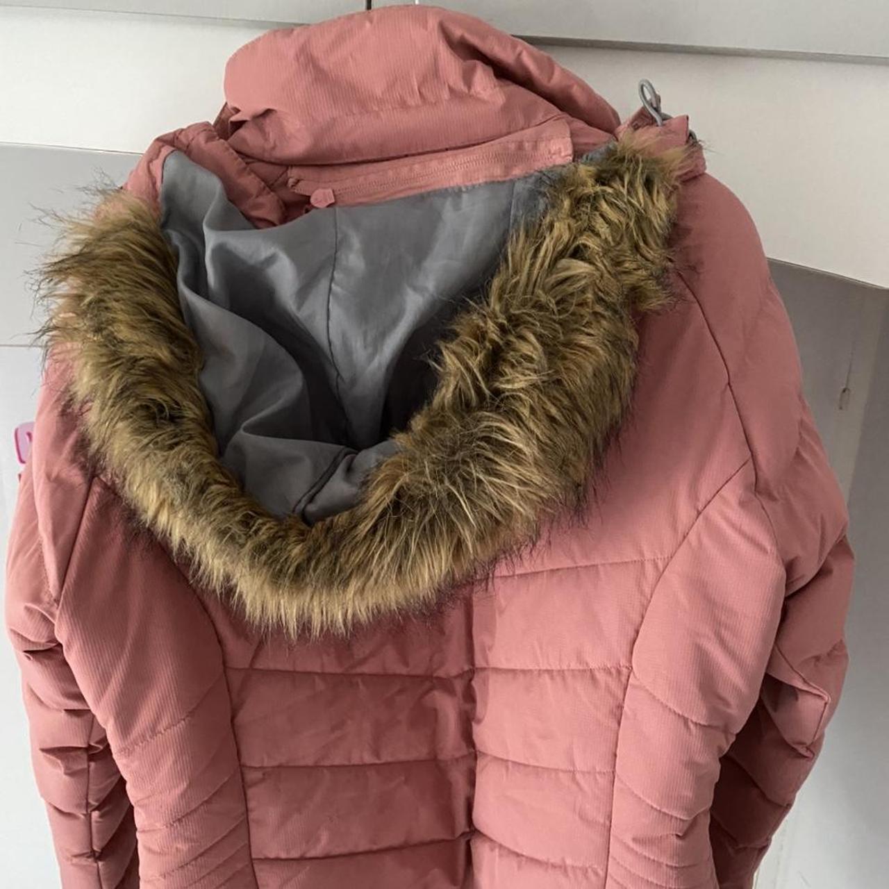 Ladies pink trespass coat size 12/medium.... Depop