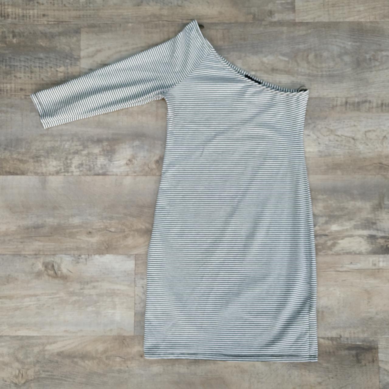 Women's White and Khaki Dress Depop