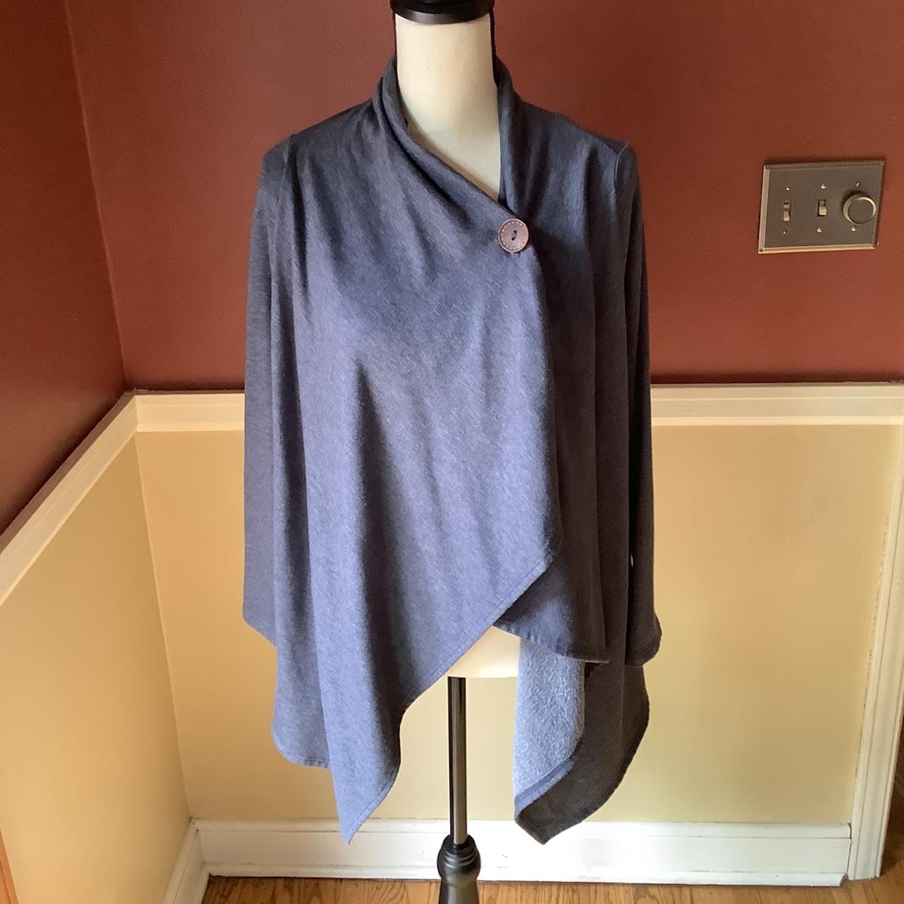 Women's Brown and Blue Cardigan | Depop