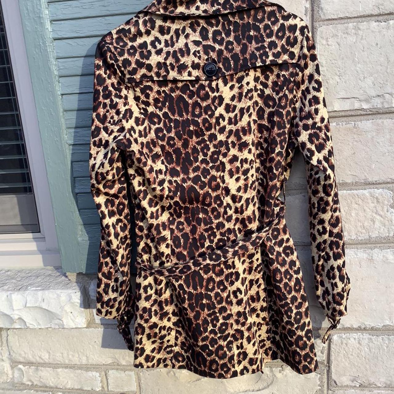 cheetah print lab coat
