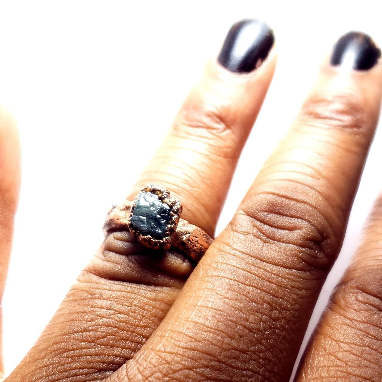 A cute little ring that has been handcrafted from a... Depop