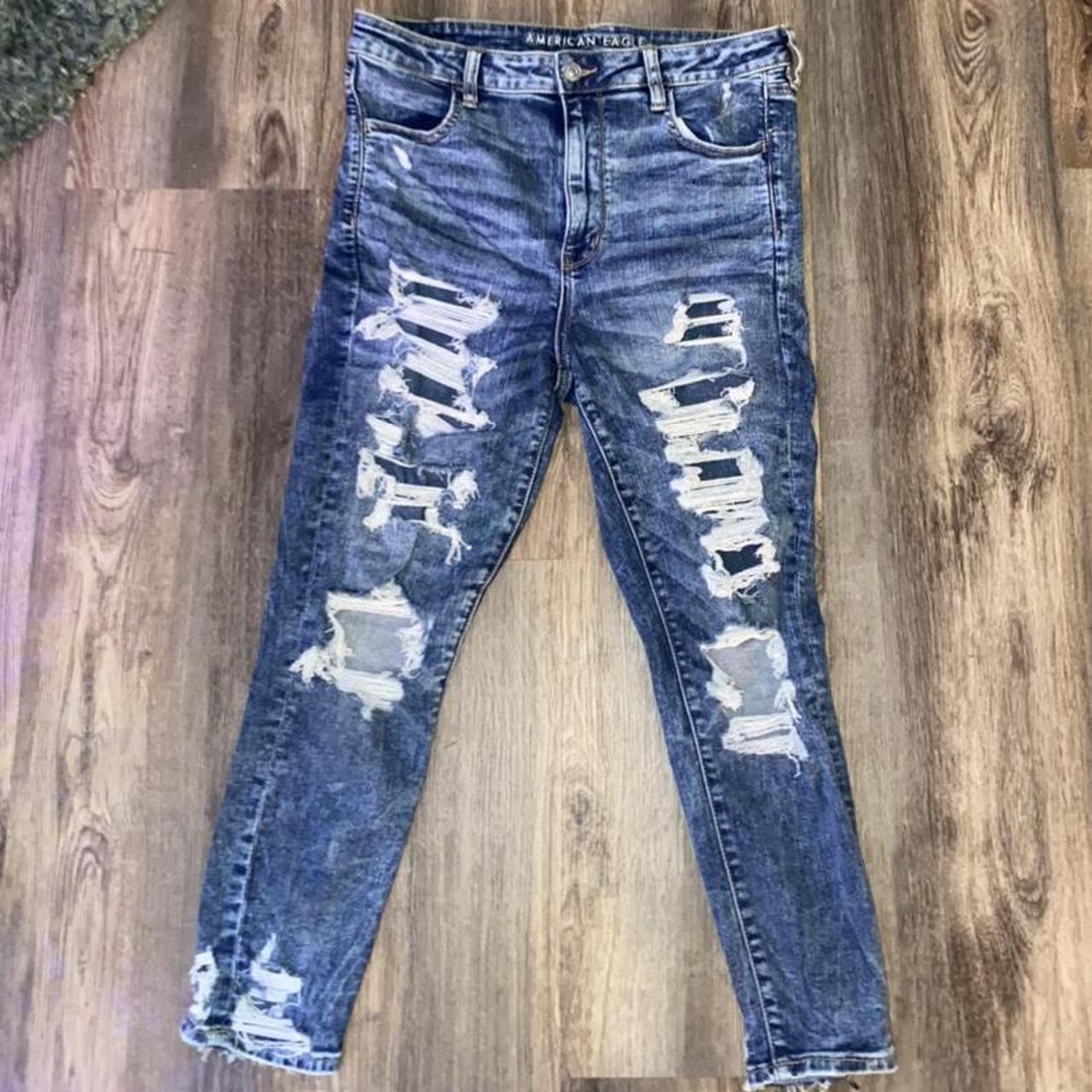 👖American Eagle Super High Rise Jegging... - Depop