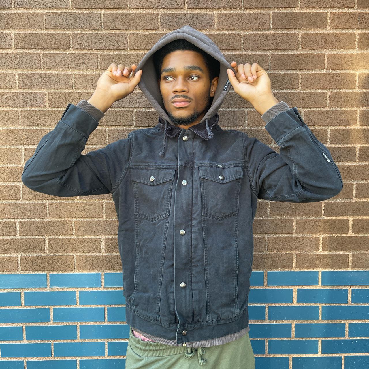 vans black jean jacket