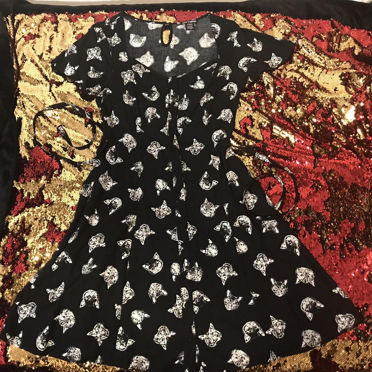 Hot Topic Women's Black and White Dress