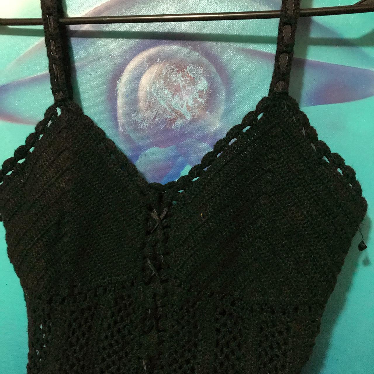 Product Image 4 - Black knit cami top
With laced