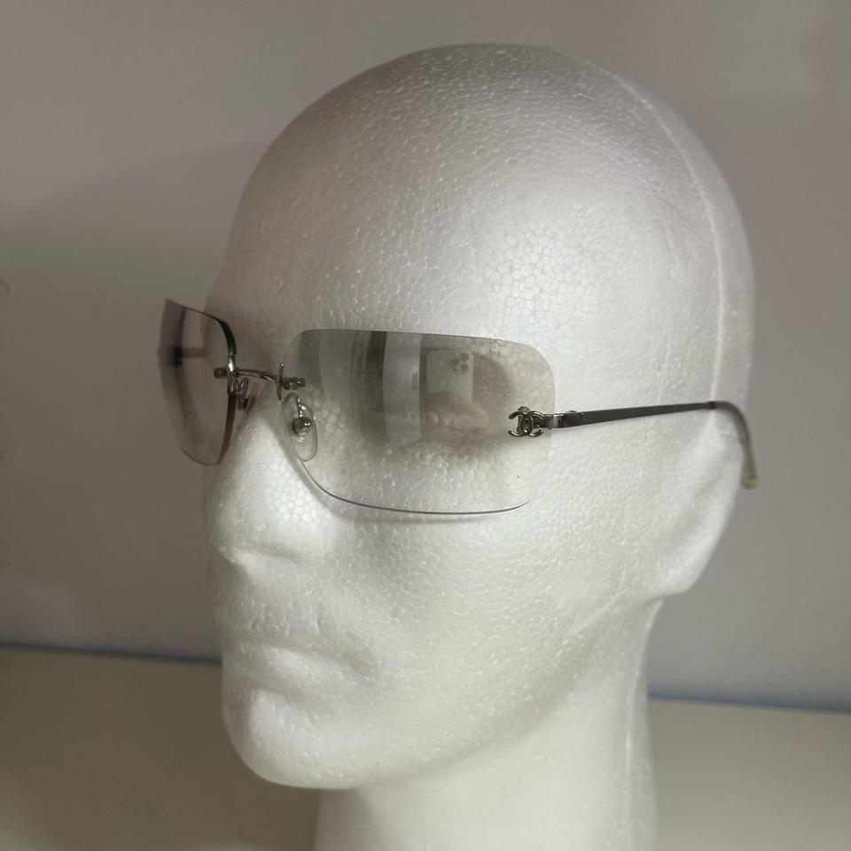 CHANEL rimless 4017 vintage sunglasses - Depop