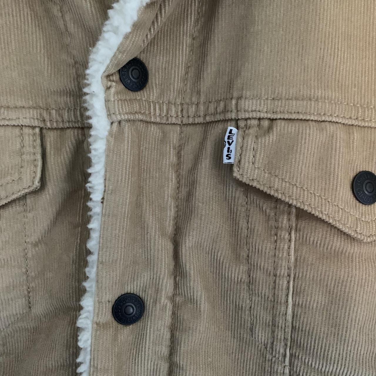 Levi's type 3 borg trucker jacket chino top cord